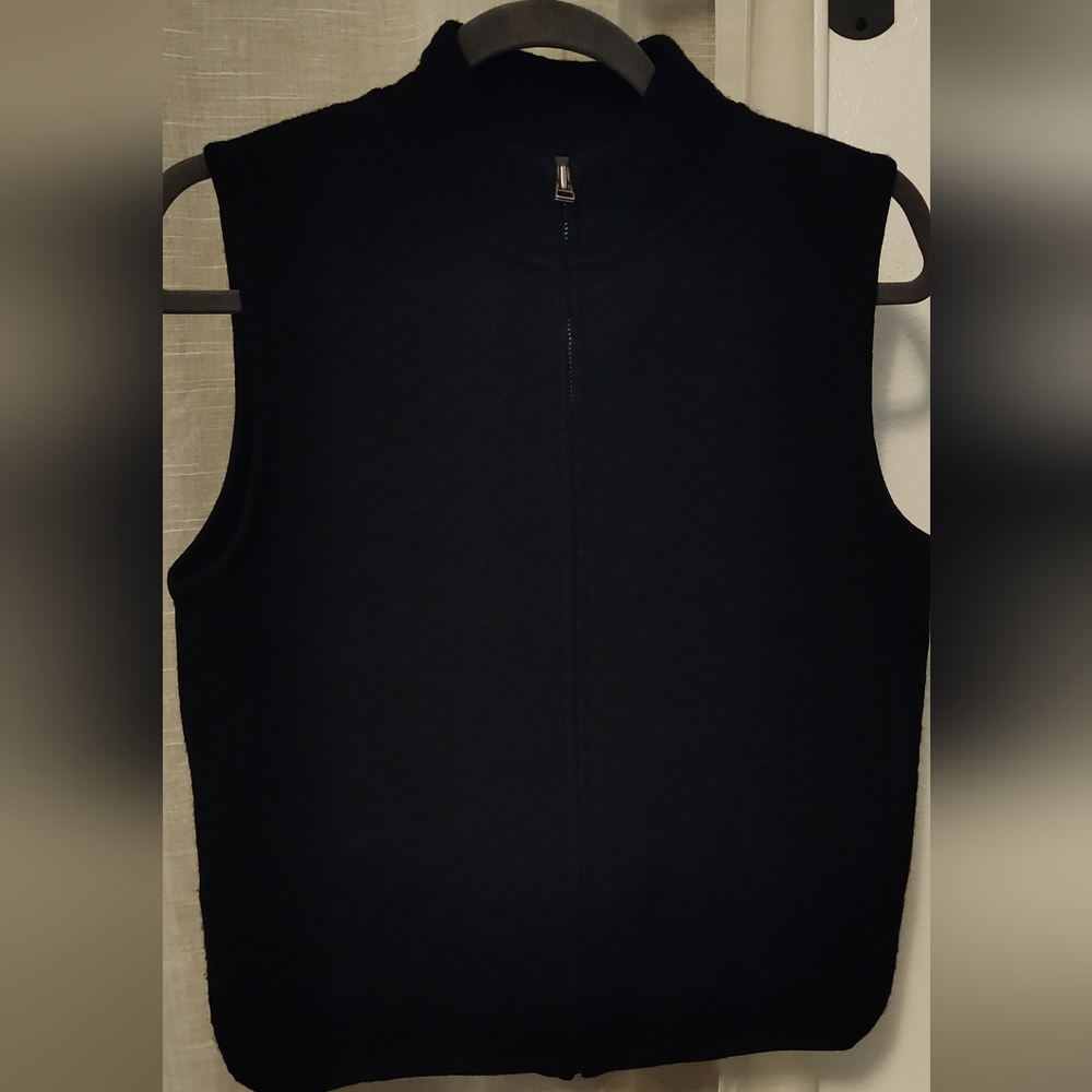 Woolrich Black Wool Vest Size S